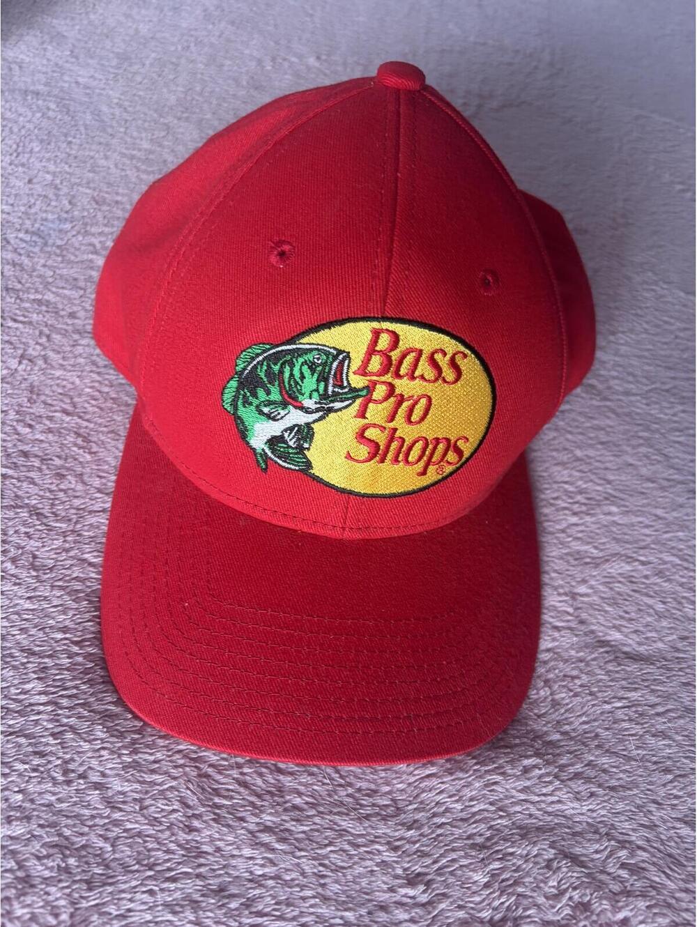 Bass Pro Shops Red Logo Baseball Cap Hat